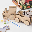 Dřevěný motorický domeček BusyKids – FARM