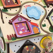 Dřevěný motorický domeček BusyKids – FARM