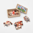 Dřevěné vzdělávací puzzle se zvířátky BusyKids – 30 dílků