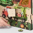 Dřevěný motorický domeček BusyKids – FARM