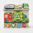 Dřevěný motorický domeček BusyKids – ROAD
