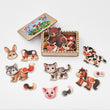 Dřevěné vzdělávací puzzle se zvířátky BusyKids – 30 dílků