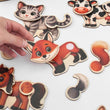 Dřevěné vzdělávací puzzle se zvířátky BusyKids – 30 dílků