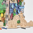 Dřevěný motorický domeček BusyKids – ZOO WORLD