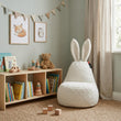 Dětský sedací vak Mommy Rabbit – měkká a hebká tkanina FLUFFY