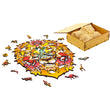 BusyKids Figurované dřevěné puzzle Africký lev A4