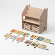 Regál 2v1 + Box na hračky ×2 + náplň dle výběru — Sada BusyKids · Puzzle [fill:puzzles]