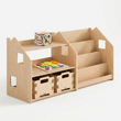 Knihovna + regál na hračky + Box na hračky ×2 + náplň dle výběru, Sada BusyKids · Aktivní kostka a vkládačka [fill:cube]