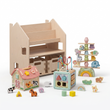 Regál 2v1 + Box na hračky ×2 + náplň dle výběru — Sada BusyKids · Tvary a motorika [fill:shapes]