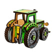 BusyKids Dřevěná 3D stavebnice Turbo traktor
