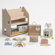 Regál 2v1 + Montessori box od 36 měsíců + náplň dle výběru — Sada BusyKids · Dílna [fill:workshop]
