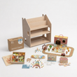 Regál 2v1 + Montessori box od 36 měsíců + náplň dle výběru — Sada BusyKids · Příběh: farma a les [fill:farmStory]