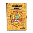 BusyKids Figurované dřevěné puzzle Africký lev A4