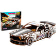 BusyKids Dřevěná 3D stavebnice Policejní muscle car