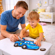 BusyKids Dřevěné puzzle Policejní auto