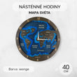 Nástěnné hodiny BusyKids Mapa světa
