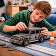 BusyKids Dřevěná 3D stavebnice Luxusní terénní vůz