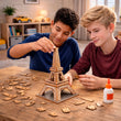 BusyKids Dřevěná 3D stavebnice Eiffelova věž