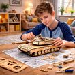 BusyKids Dřevěná 3D stavebnice Abrams