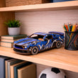 BusyKids Dřevěná 3D stavebnice Sportovní muscle car