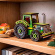 BusyKids Dřevěná 3D stavebnice Turbo traktor