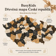 BusyKids – Dřevěná mapa České republiky