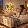 BusyKids dřevěná mapa světa s magnetickými figurkami zvířat