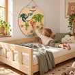 BusyKids dřevěná mapa světa s magnetickými figurkami zvířat