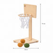 BusyKids dětský dřevěný basketbalový koš na podlahu