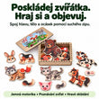 Dřevěné vzdělávací puzzle se zvířátky BusyKids – 30 dílků