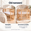 BusyKids MIRACLE rostoucí dětská postýlka 5 v 1 s matrací