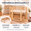 BusyKids MIRACLE vnitřní kolébka do postýlky 5 v 1