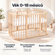 BusyKids MIRACLE rostoucí dětská postýlka 7 v 1 s matrací