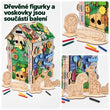 Dřevěný motorický domeček BusyKids – ZOO WORLD