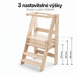 Učící věž skládací rostoucí 92 cm