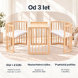 BusyKids MIRACLE rostoucí dětská postýlka 7 v 1 s matrací