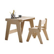 Sada – rostoucí Montessori stůl se židlí pro malé děti – přírodní