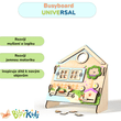 Dřevěný activity board BusyKids UNIVERSAL