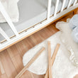 Dětská postýlka BK SOFA 120 × 60 s vyjímatelnými příčkami a funkcí pohovky
