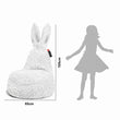 Dětský sedací vak Mommy Rabbit – měkká a hebká tkanina FLUFFY