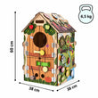 Dřevěný motorický domeček BusyKids – FARM