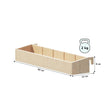 Závěsný organizér na postýlku 60 cm - přírodní