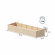 Závěsný organizér na postýlku 60 cm - přírodní