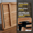 BusyKids Obdélníkový stůl z masivního dubu