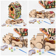 Dřevěný motorický domeček BusyKids – FARM