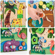 Dřevěný motorický domeček BusyKids – JUNGLE