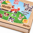 Dřevěné vzdělávací puzzle se zvířátky BusyKids – 30 dílků