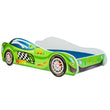 Dětská postel AUTO s grafikou a matrací - 140 x 70 / 160 x 80 cm