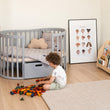 BusyKids MIRACLE rostoucí dětská postýlka 7 v 1 s matrací