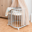 BusyKids MIRACLE rostoucí dětská postýlka 7 v 1 s matrací